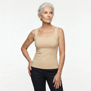Brooke Lawson | Built-In Bra Tank Top in Warm Mocha For Women