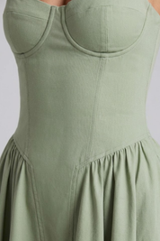 Clara Bellini | Sage Green Midi Dress For Women