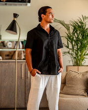 Matteo Ricci | Lightweight Linen Shirt with Relaxed Elegance For Men