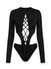 Eliza Barlow | Lace-Up Bodysuit With Cutout Detail For Women