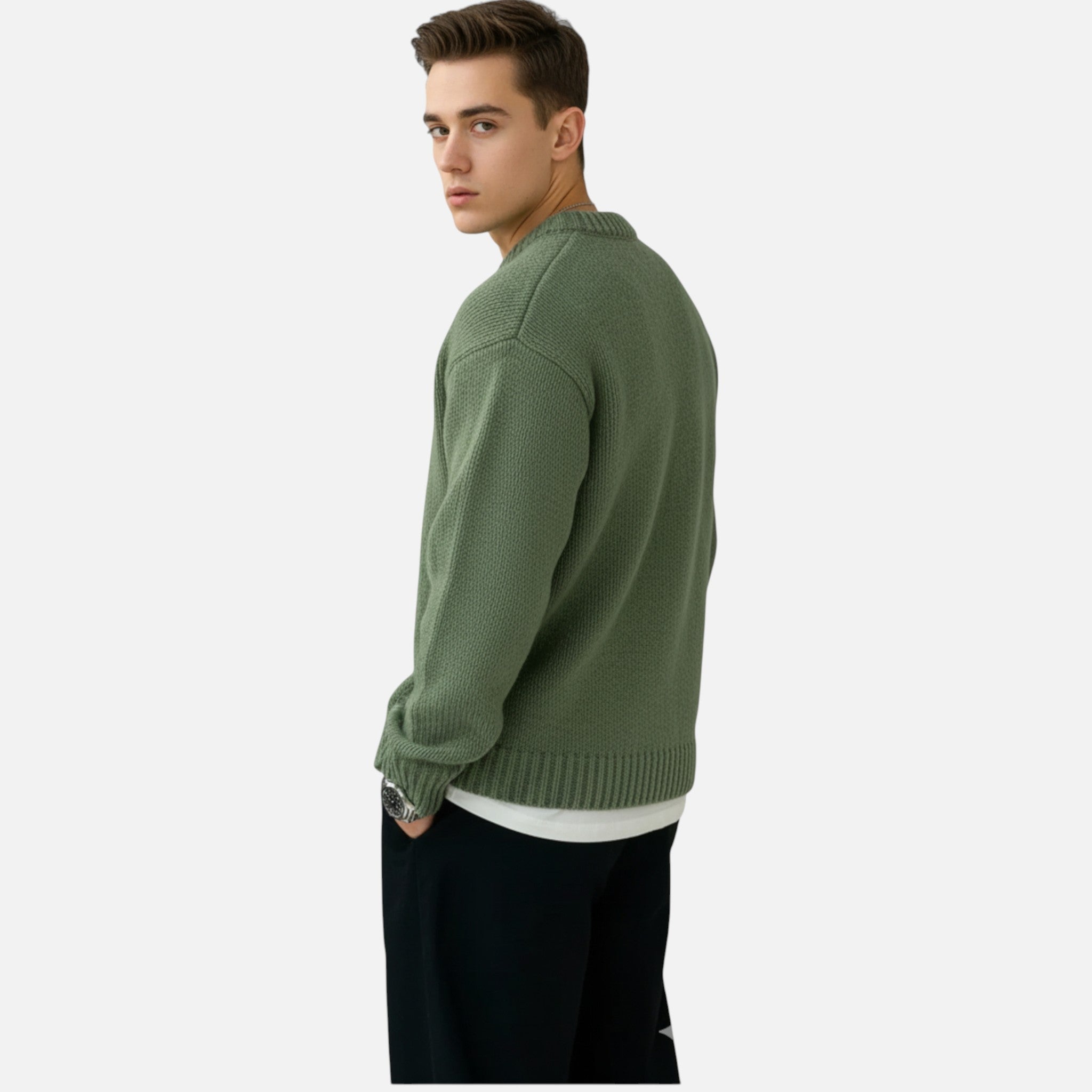 Luca Moretti | Relaxed Knit Sweater For Men