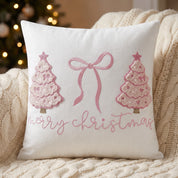 Fireside Noel | Embroidered Christmas Cushion Cover