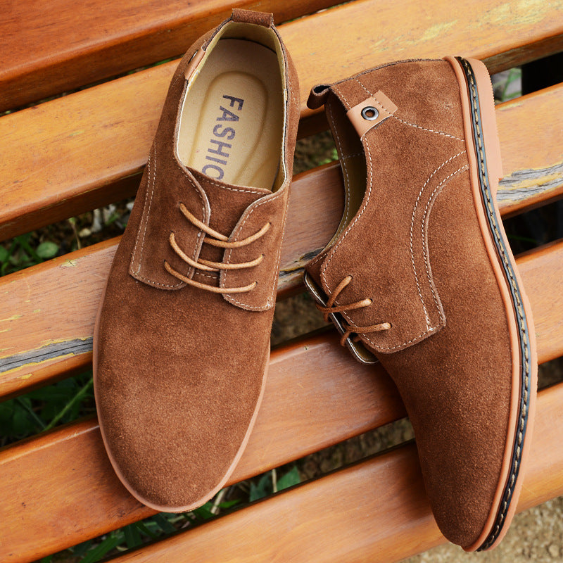 Owen Mitchell | Suede Lace-Up Shoes For Men