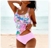 Grazia Rivham | Printed High Waist Tankini Set For Women