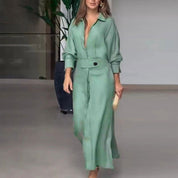 Mia Williams | Tied Waist Shirt Maxi Dress For Women