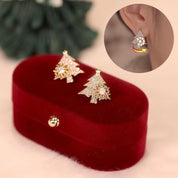 Star | Gold Rotatable Snowflake Christmas Earrings For Women