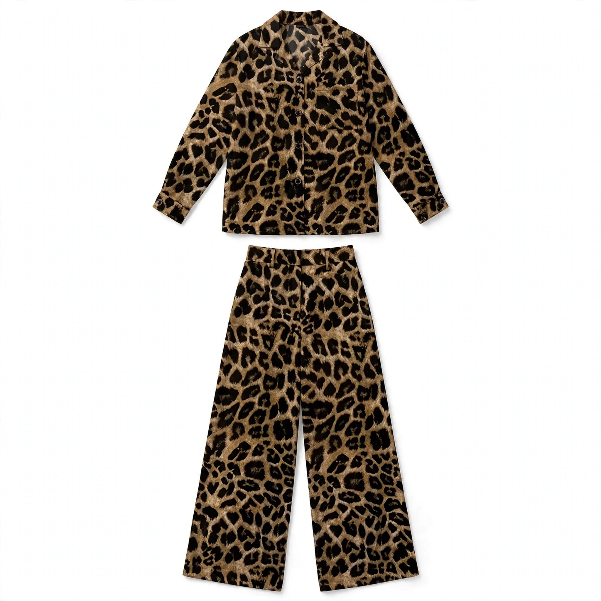 Bianca Thornleigh | Bold Leopard Print Two-Piece Set For Women
