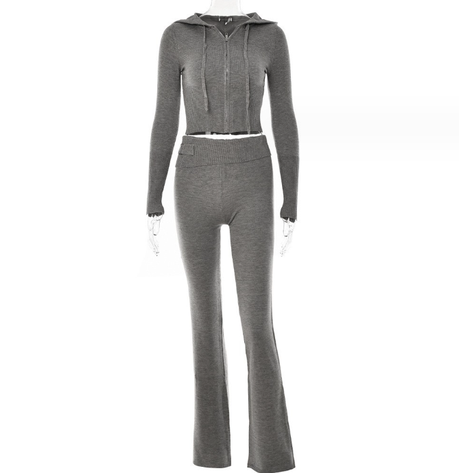 Sienna Moreau | Ribbed Lounge Set With Luxe Sculpted Fit Detail
