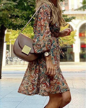 Charlotte Turner | Printed Boho Midi Dress For Women