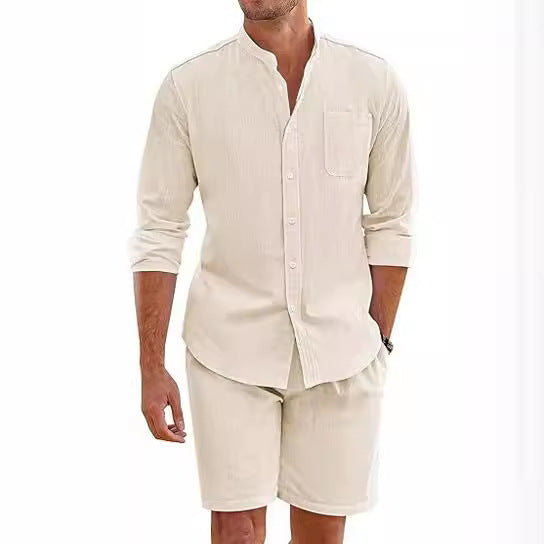 Samuel Kingsley | Relaxed-Fit Two-Piece Shirt & Shorts Set For Men