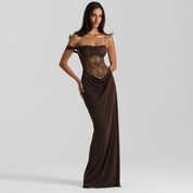 Matilda Hughes | Lace Off-Shoulder Maxi Dress For Women
