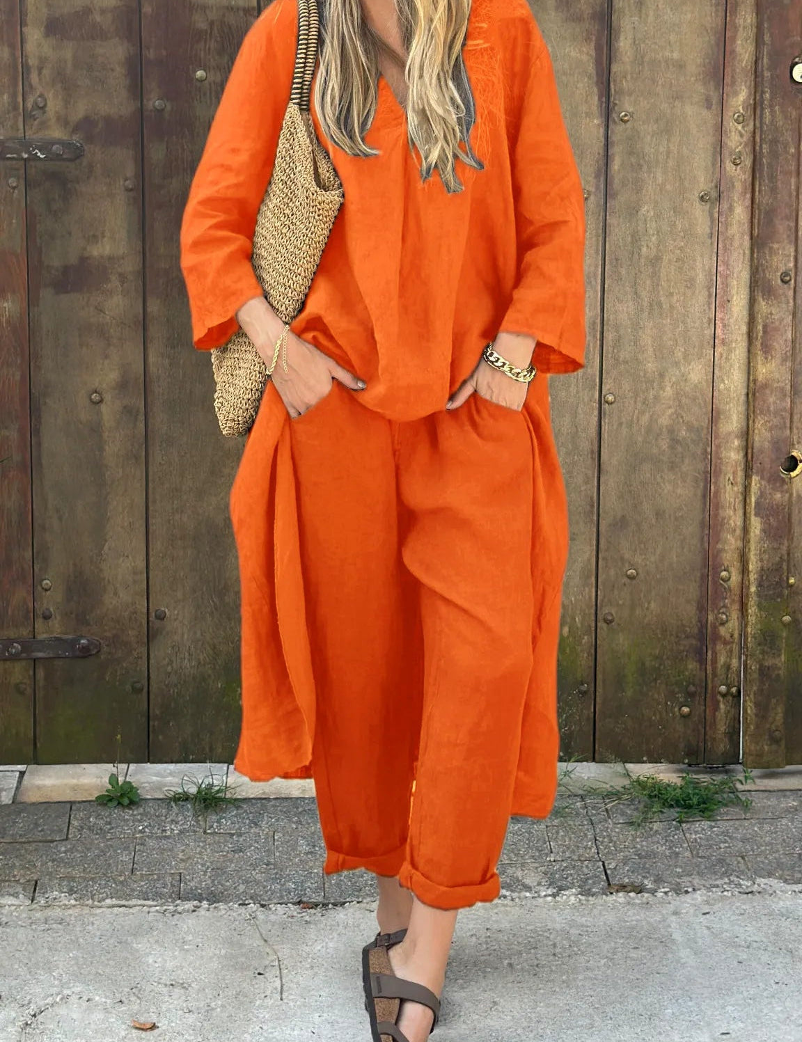 Tara Murphy | Linen Two-Piece Set For Women