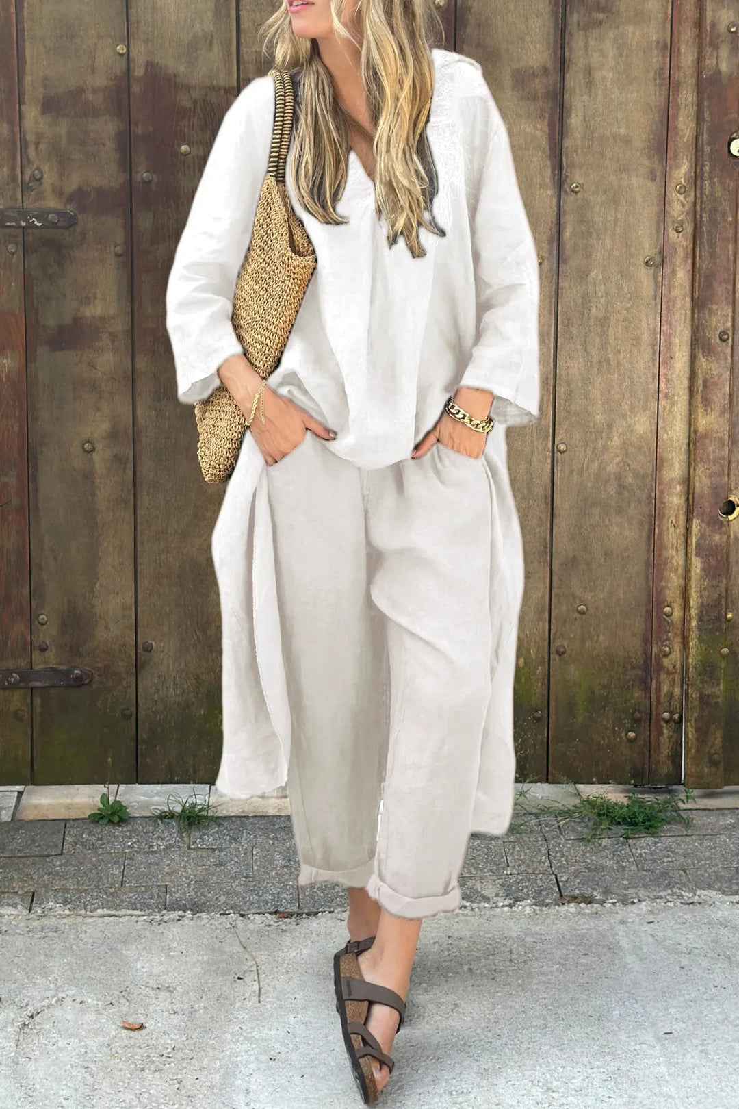 Tara Murphy | Linen Two-Piece Set For Women