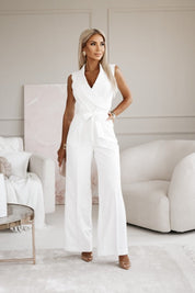 Velmira Poise | Tailored Wrap Jumpsuit