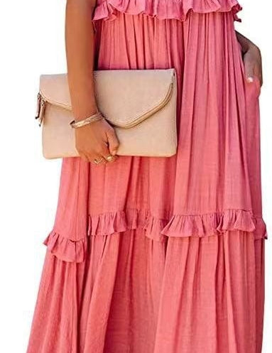 Amelia Turner | Tiered Ruffle Maxi Dress For Women
