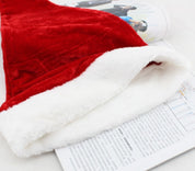 Merry Frost | Red Faux Fur Trim Christmas Santa Hat Unisex