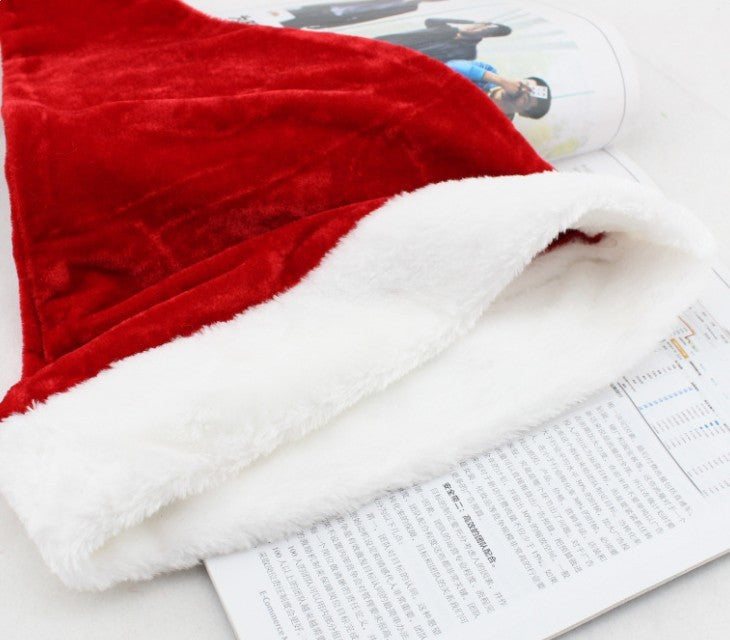 Merry Frost | Red Faux Fur Trim Christmas Santa Hat Unisex