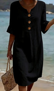 Beatrice Holloway | Relaxed Cotton Mini Dress For Women