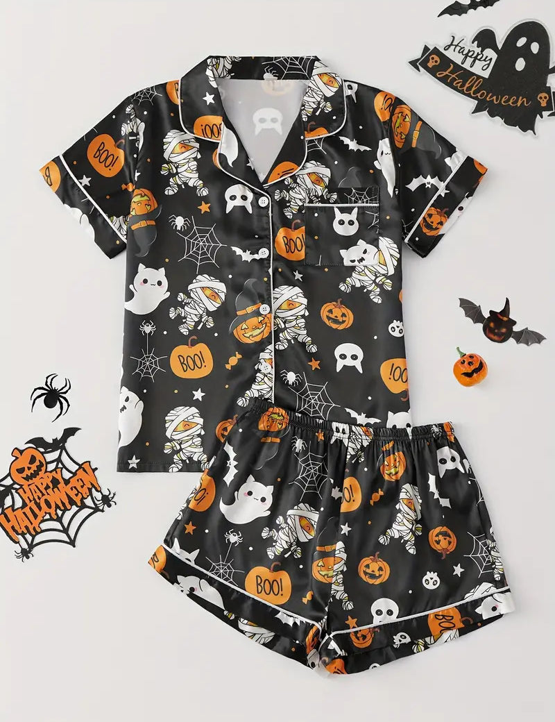 Spooky Pumpkin | Halloween Pyjama Set For Women