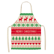 Yule Tide | Red Tartan Reindeer Print Christmas Apron Unisex