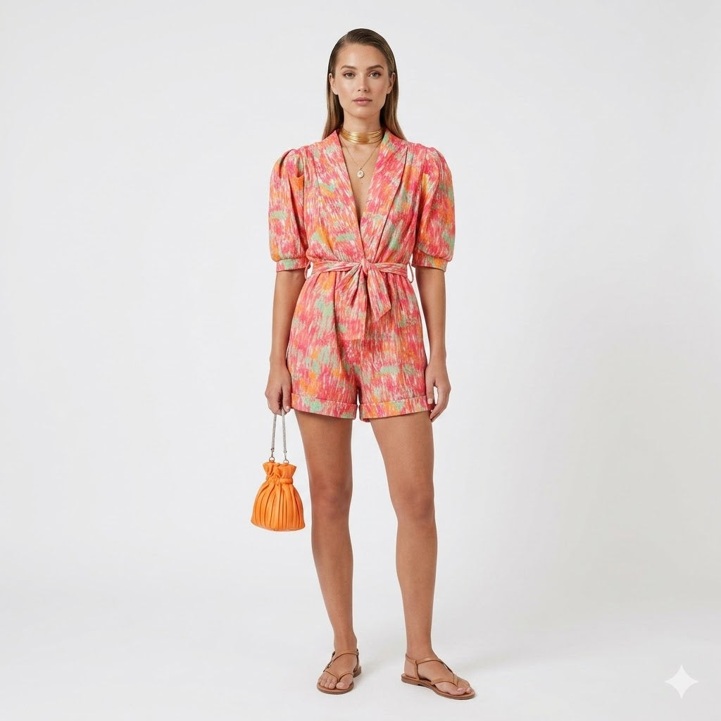 Luca Bellini | Printed Playsuit For Women