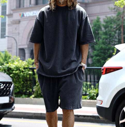 Saverio Windham | Oversized T-Shirt & Shorts Set For Men
