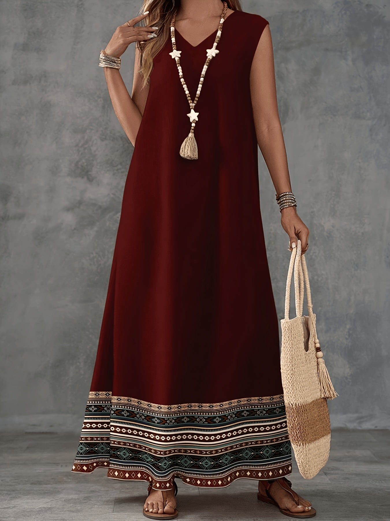 Maeve Sutherland | Vintage Print Maxi Dress For Women