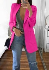 Letizia Wickwood | Open Front Longline Blazer For Women