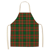 Yule Tide | Red Tartan Reindeer Print Christmas Apron Unisex