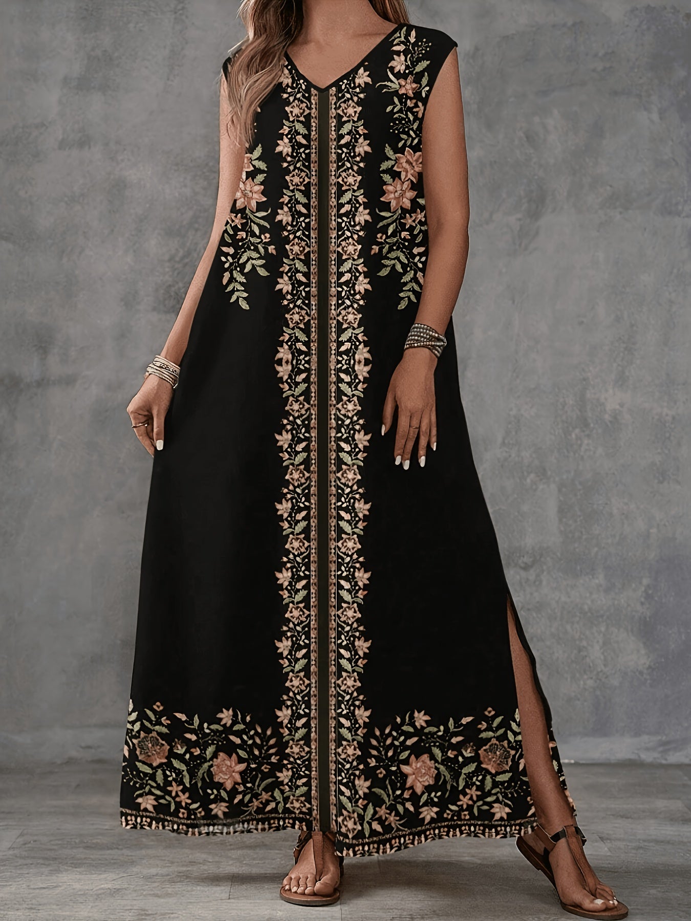 Maeve Sutherland | Vintage Print Maxi Dress For Women