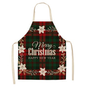 Yule Tide | Red Tartan Reindeer Print Christmas Apron Unisex