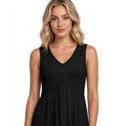 Isla Kavanagh | Sleeveless V-Neck Peplum Top For Women