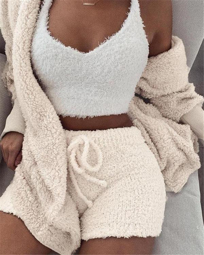 Zita Brayham | Fluffy 3-Piece Lounge Set For Women