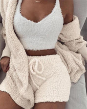 Zita Brayham | Fluffy 3-Piece Lounge Set For Women