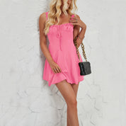 Tara Stewart | Lace-Up Mini Summer Dress For Women