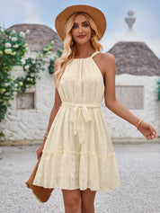 Holly Thompson | Lightweight Summer Dress With Tie Waist For Women
