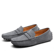 Leandro Walley | Suede Penny Driving Loafers For Men