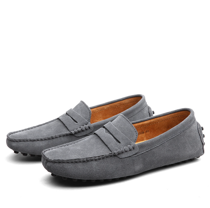 Leandro Walley | Suede Penny Driving Loafers For Men