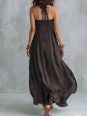 Ava Taylor | Bohemian Halter Maxi Races Dress For Women