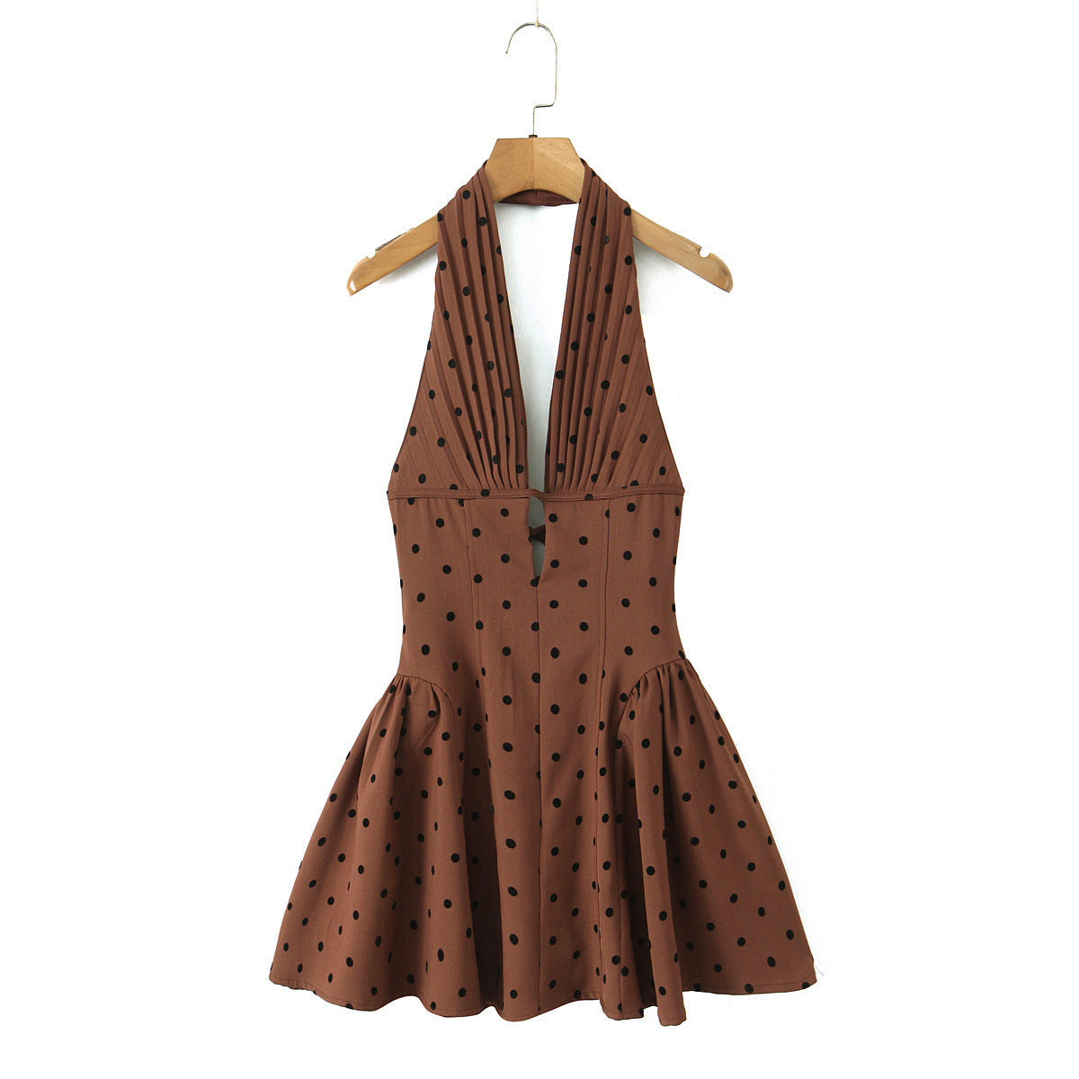 Phoebe Turner | Polka Dot Halter Mini Dress For Women