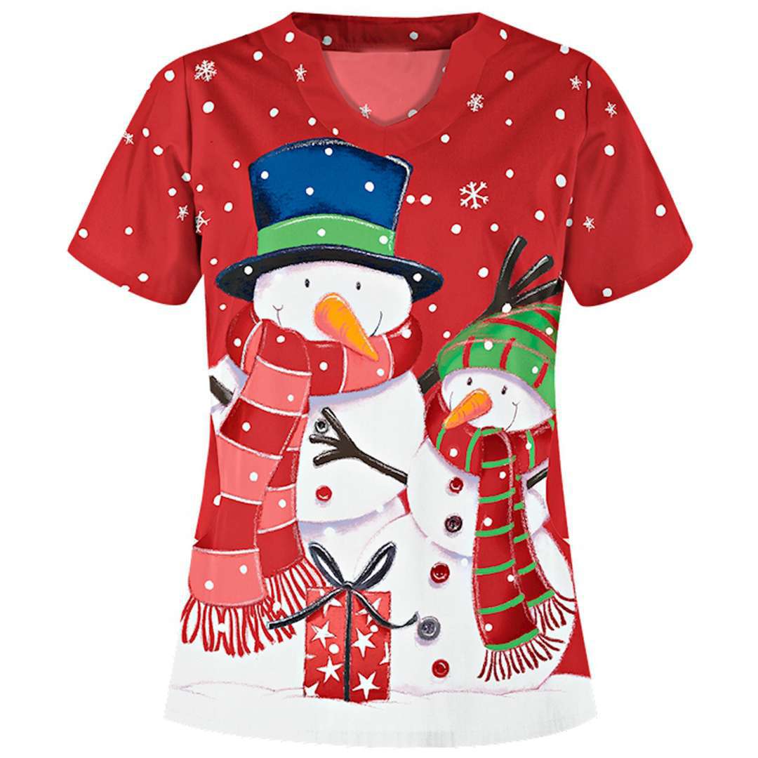 Meredith Fenlon | Autumn Print V-Neck T-Shirt For Women