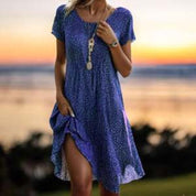 Flavia Kelbury | Polka Dot Scoop Neck Midi Dress For Women