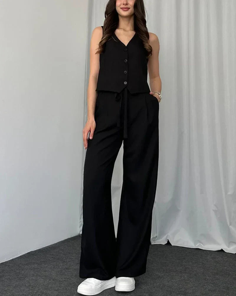 Scarlett Bexley | Wide Leg Two Piece Set For Women