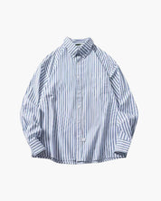 Alessio Moretti | Striped Cotton Relaxed Shirt with Modern Tailoring For Men
