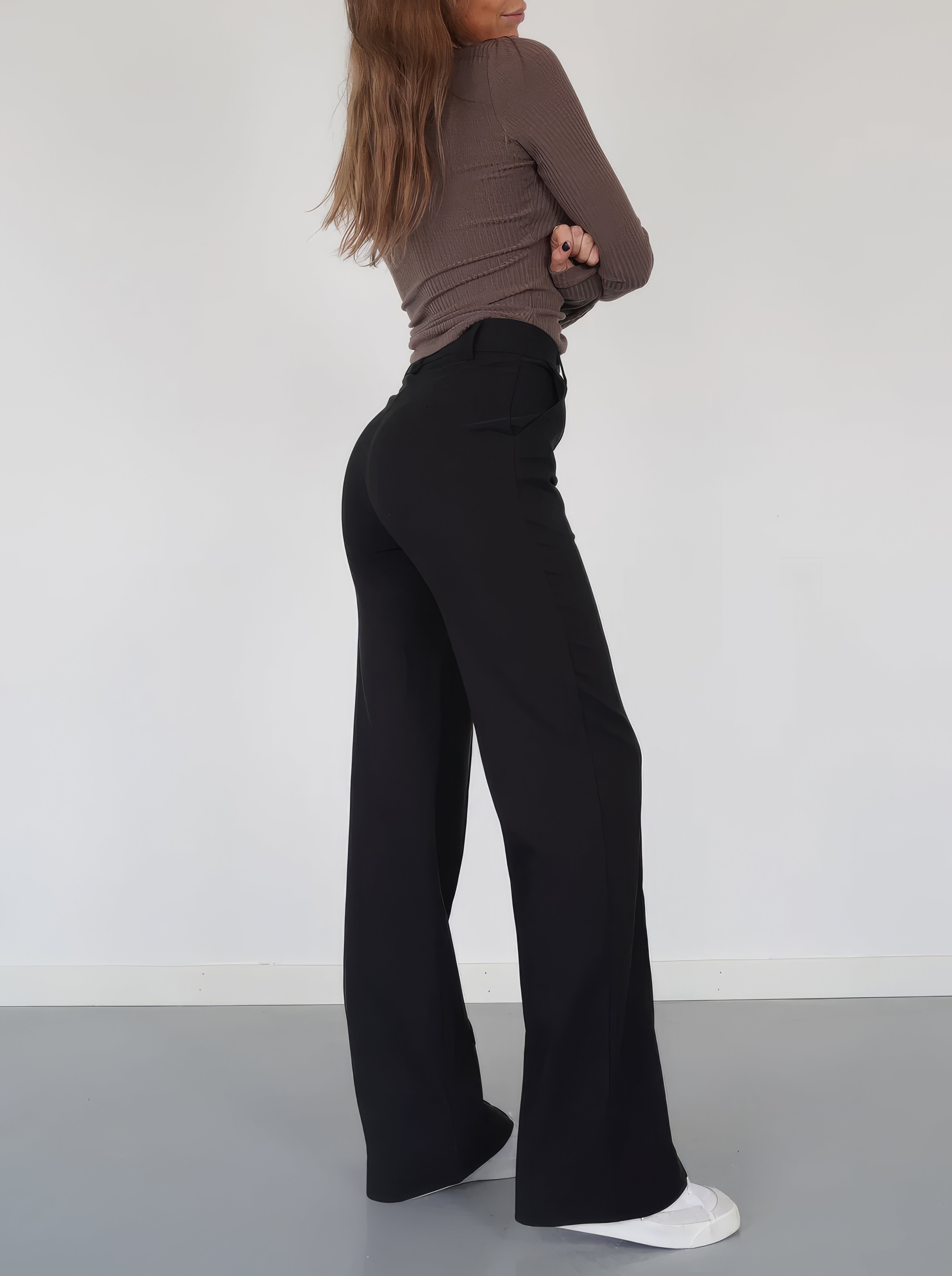 Alessia Romano | High Waisted Wide Leg Pants For Women