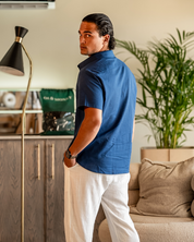 Matteo Ricci | Lightweight Linen Shirt with Relaxed Elegance For Men
