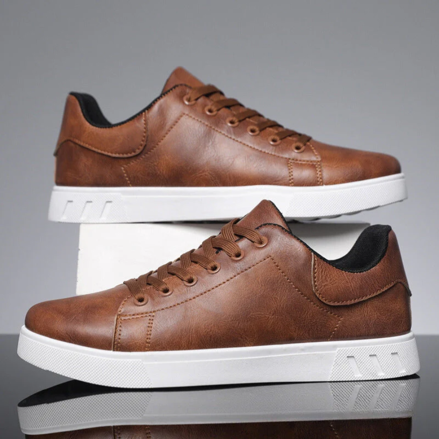 Matteo Sinclair | Minimalist Leather Sneakers For Men