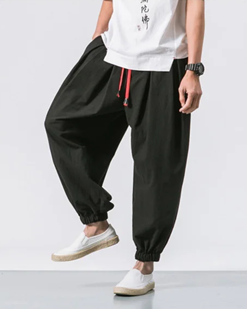 Miles Hawthorne | Loose Fit Cropped Pants For Men