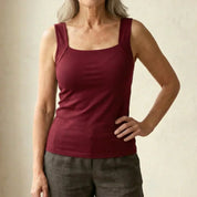 Brooke Lawson | Built-In Bra Tank Top in Warm Mocha For Women