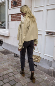 Camille Renard | Cropped Trench Jacket For Women